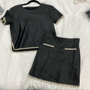 Zara Faux Leather Set